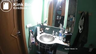 Woman pooping in Toilet 230