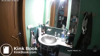 Woman pooping in Toilet 230