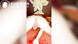 Happy energetic amateur dances masturbates and poops