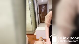 Lucky toilet slave eat Chinese slut shit 8