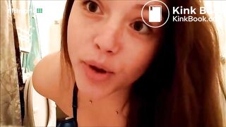 Mufasa Sister poops on toilet - video 2