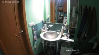 Woman pooping in Toilet 228