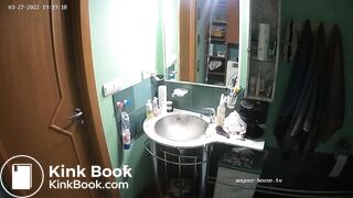 Woman pooping in Toilet 228