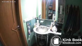 Woman pooping in Toilet 228