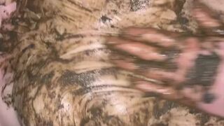 Fingering her with dogpoo