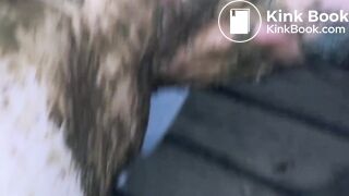 Fingering her with dogpoo