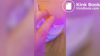 Teen girl with a messy diaper.