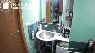 Woman pooping in Toilet 226