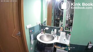 Woman pooping in Toilet 227