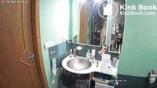 Woman pooping in Toilet 227