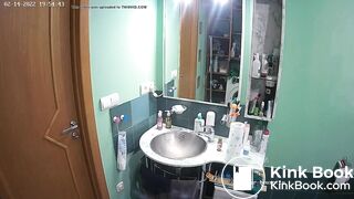 Woman pooping in Toilet 227