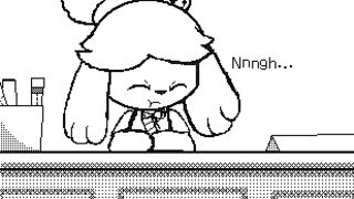 Animal Crossing diaper animation