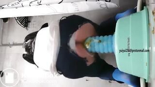 japanese shitty anal girl with gaint dildo-1