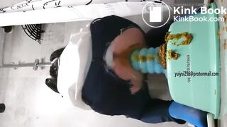 japanese shitty anal girl with gaint dildo-1