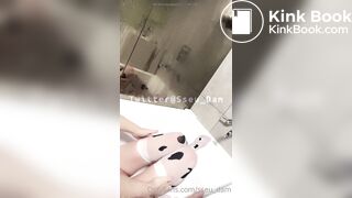 Korean girl milk enema
