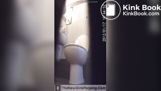 Girl Having a Difficult Poo - video 2