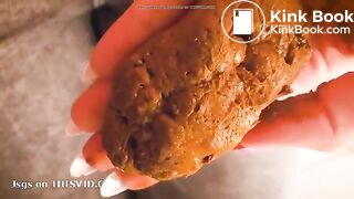 Girl shitting in blue thong