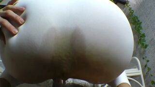 White Legging Facesitting scat/fart smother