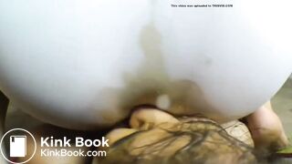 White Legging Facesitting scat/fart smother