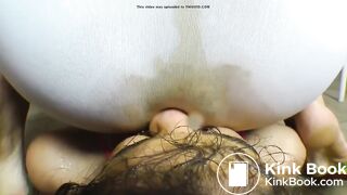 White Legging Facesitting scat/fart smother