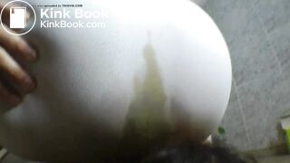 White Legging Facesitting scat/fart smother
