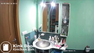 Woman pooping in Toilet 210
