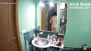 Woman pooping in Toilet 210