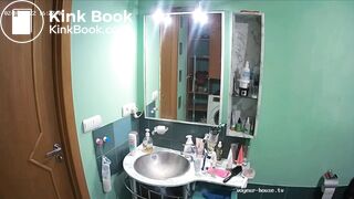 Woman pooping in Toilet 210