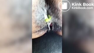 Hairy Ebony Asshole Scat Pooping Outdoor Part- 4