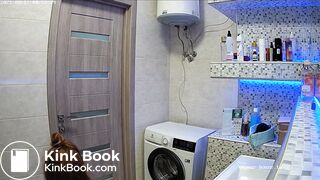 Woman pooping in Toilet 221