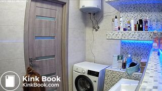 Woman pooping in Toilet 221