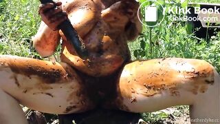 scat cucumber fucking milf