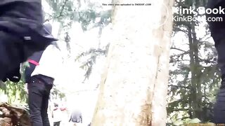 girl shits a bit diarrhea while pissing festival