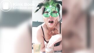 Asian GIRL eat SHIT and drink PISS