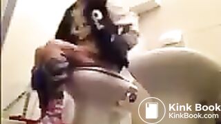 Scene Girl Poop On The Toilet