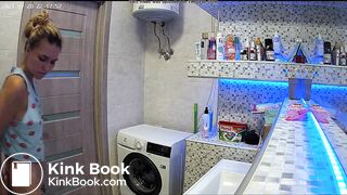 Woman pooping in Toilet 217