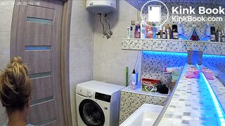 Woman pooping in Toilet 217