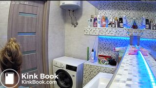 Woman pooping in Toilet 217