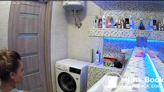 Woman pooping in Toilet 217