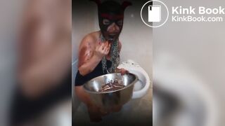 Slave whore enema scat puke swallow