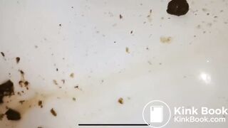 Ebony fart scat piss