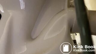 Pooping toilet Girl YT Three poos in very quick succes