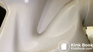 Pooping toilet Girl YT Three poos in very quick succes