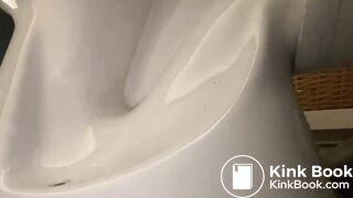 Pooping toilet girl YT 8, Another big morning poo