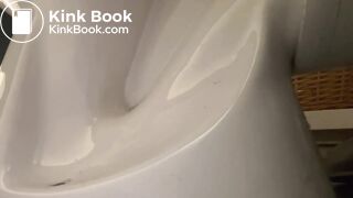 Pooping toilet girl YT 8, Another big morning poo