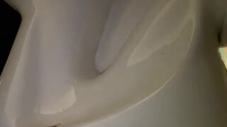 Pooping toilet Girl YT 7, Morning poo in two acts