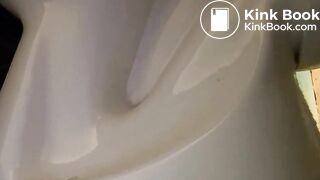 Pooping toilet Girl YT 7, Morning poo in two acts