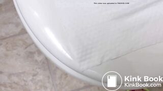 the camera focused on the poop coming out of the ass, d