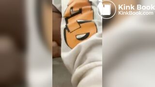 Baddie with a phat ass taking a big shit!!