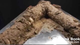 Japanese caked in scat